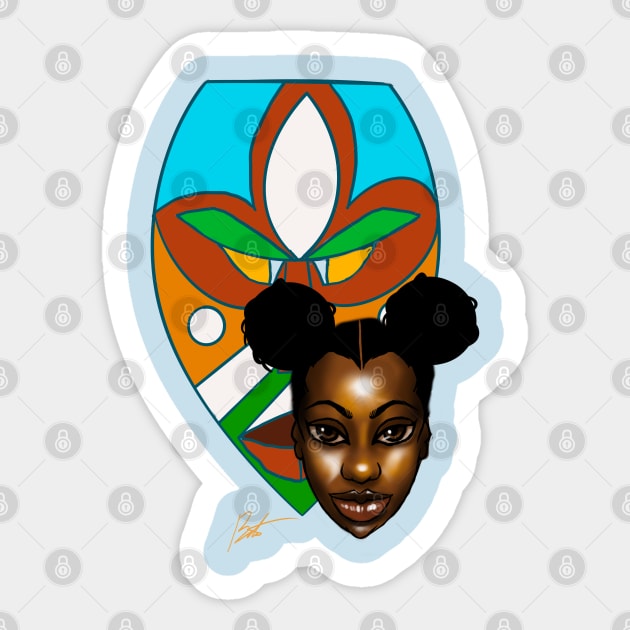 Binta no.2 Sticker by Timzartwork